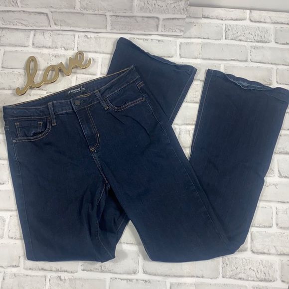 Denim Bootcut Jeans Dark Wash 